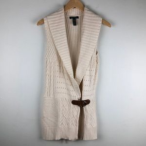 Lauren Ralph Lauren Knit Sweater Vest with Buckle